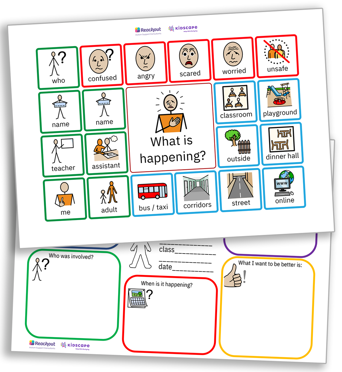 Talking about bullying symbol resource