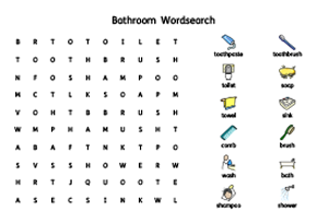 Bathroom Wordsearch