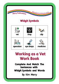 Working as a vet work book cover