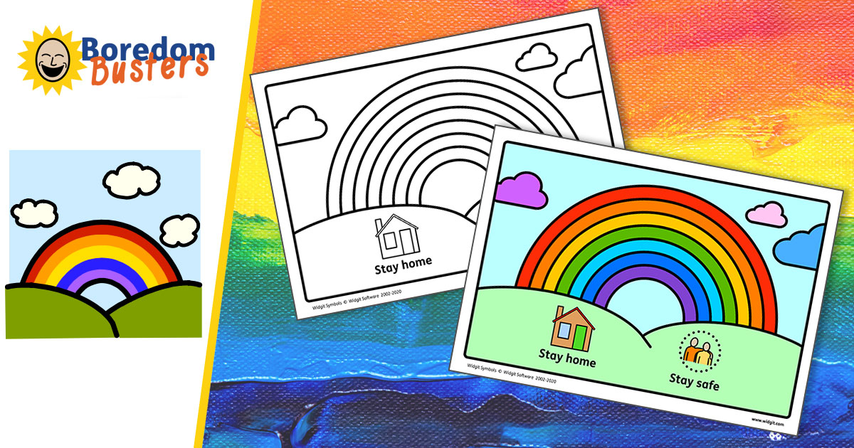 Stay Safe Rainbow Poster