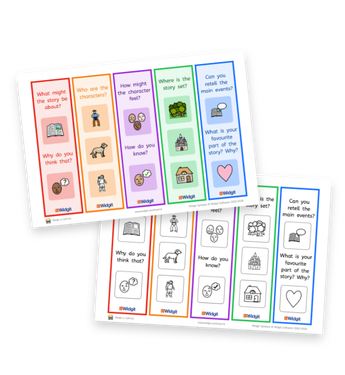 Widgit Symbols – Reading Bookmarks