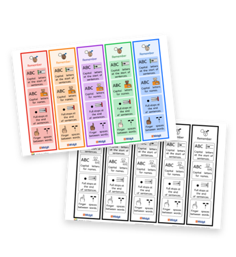Widgit Symbols – Writing Bookmarks