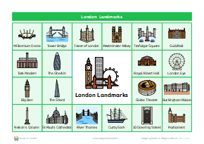 London Landmarks Wordmat