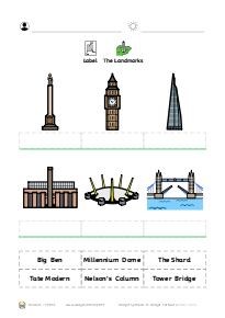 Label the London Landmarks