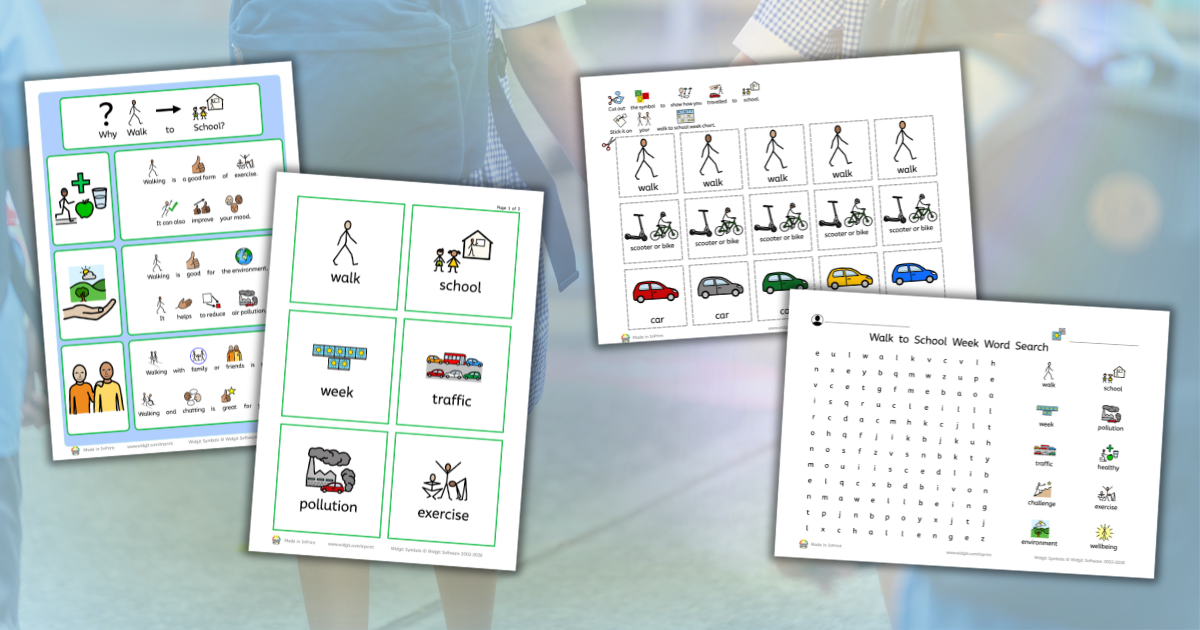 Walk to School Week Symbol Resources