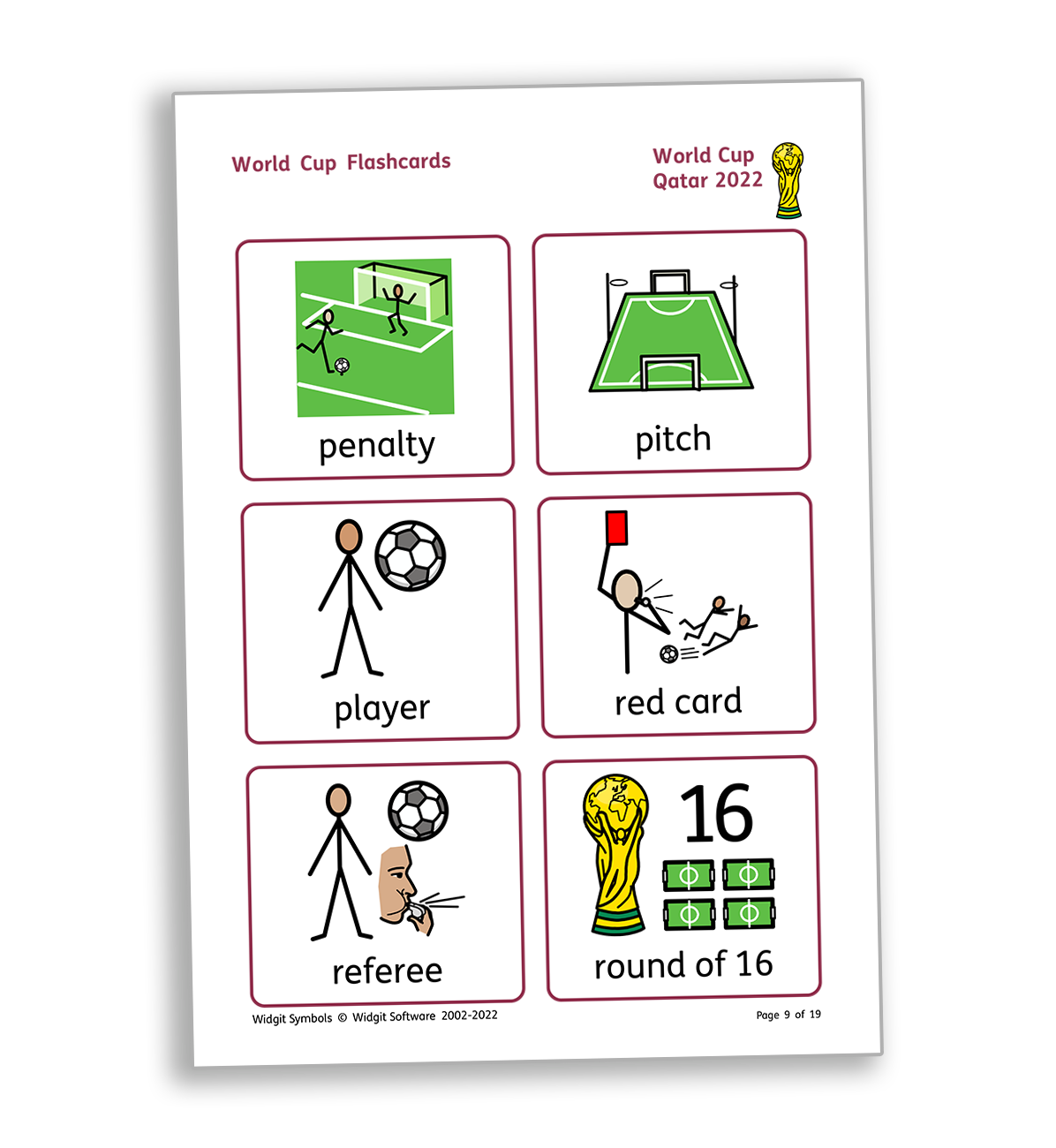 World Cup 2022 Symbol Flashcards