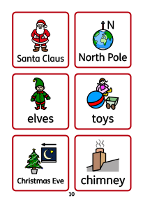 Widgit Symbol Christmas Flashcards