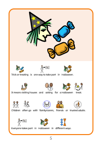 Halloween Story to Help Book Page