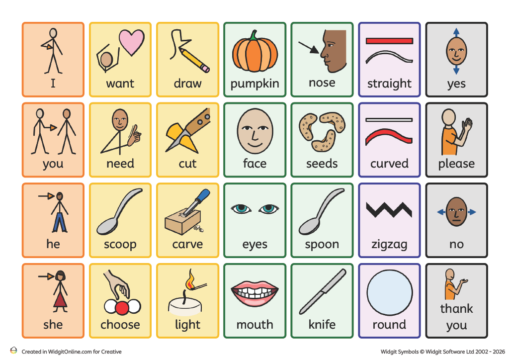Halloween Communication Board