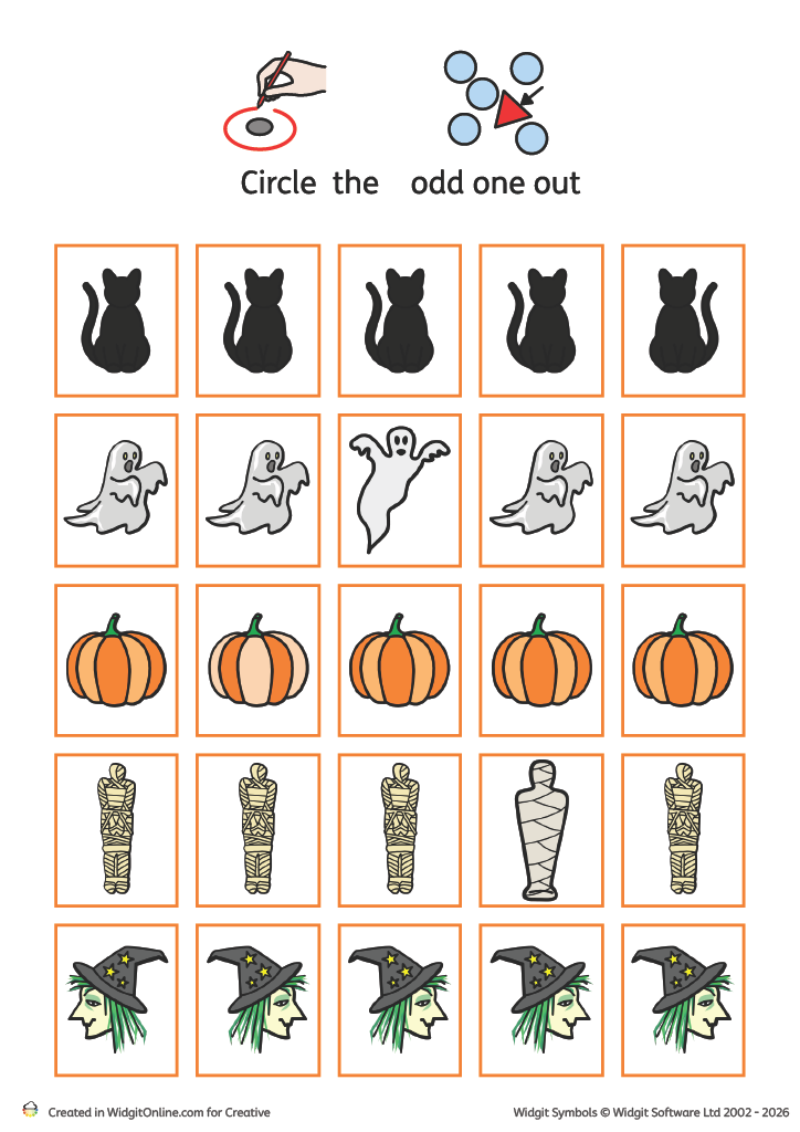 Halloween Odd One Out