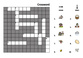 Spring themed crossword