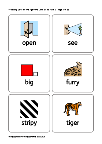 Text and symbol cards  