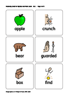 Big Book Vocabulary Cards