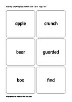 Big Book Vocabulary Cards