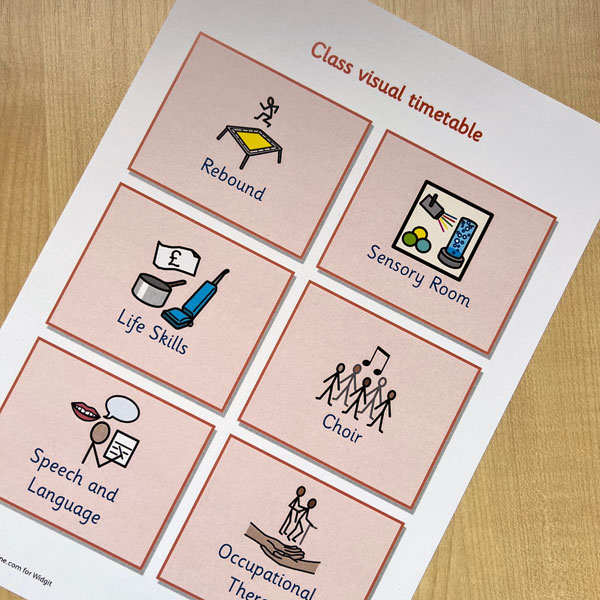 Visual timetables