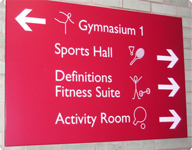 Leisure centre Signs