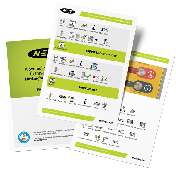 Symbol-friendly resources for Nottingham Trams